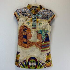 Deliniao Egyptian Silk Blend Kimono Top Women's Size Medium Colorful